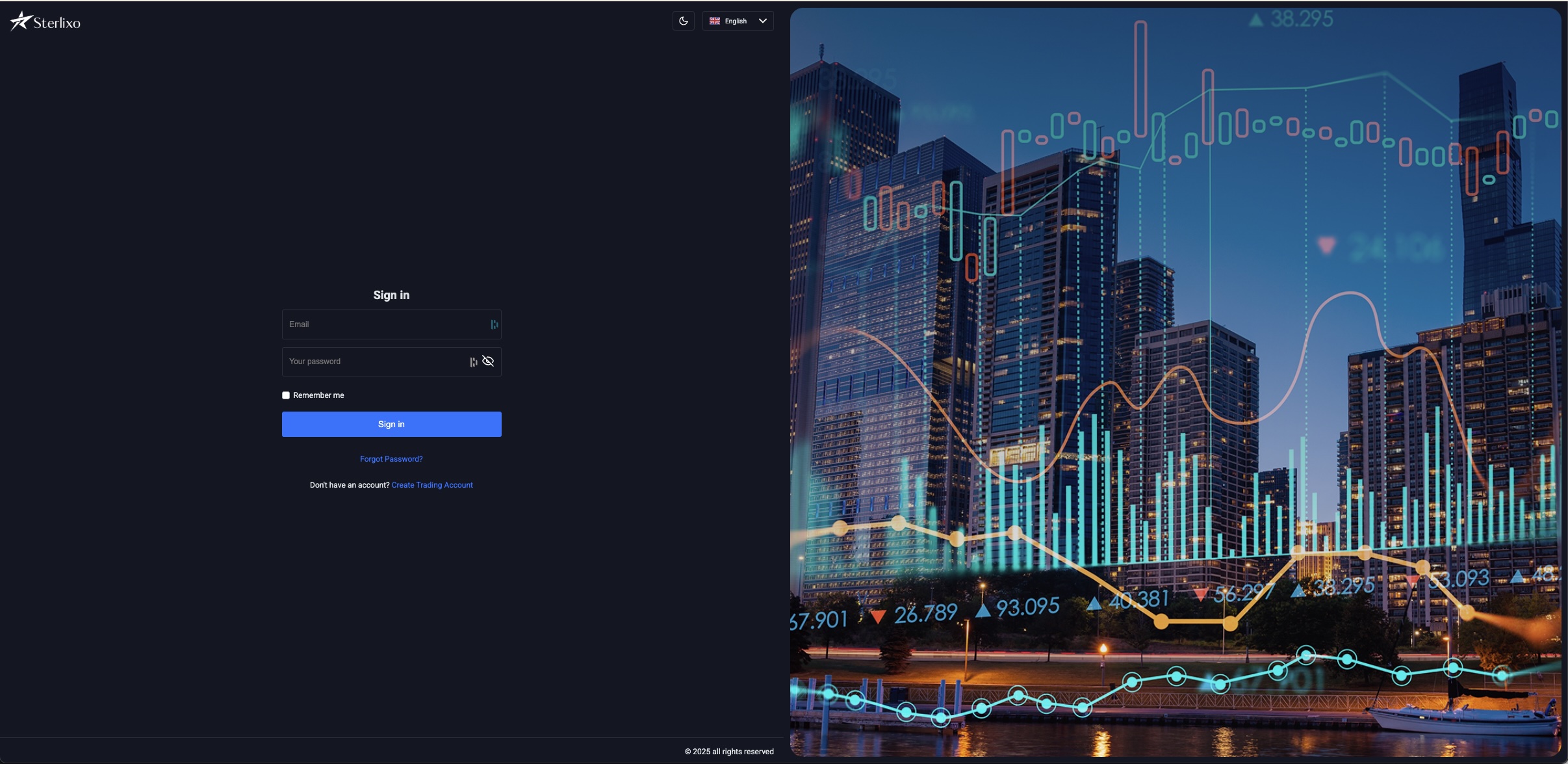 Sterlixo app platform screenshot