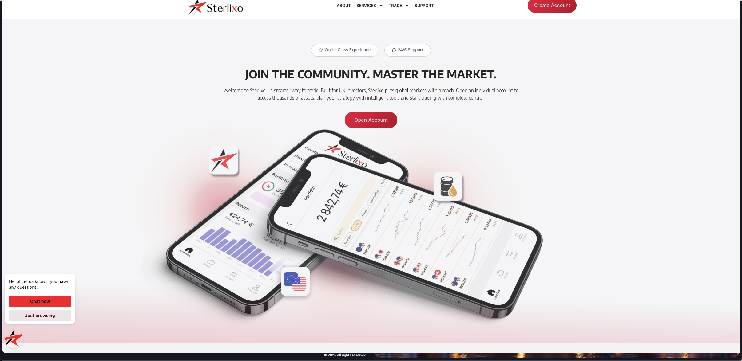 Sterlixo.io website screenshot